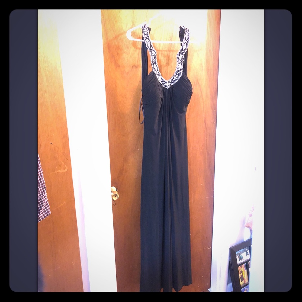 Black evening gown